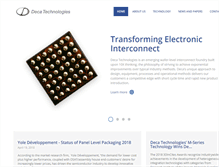 Tablet Screenshot of decatechnologies.com